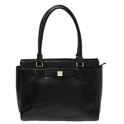 Pre-owned Kate Spade Black Leather Montford Tote