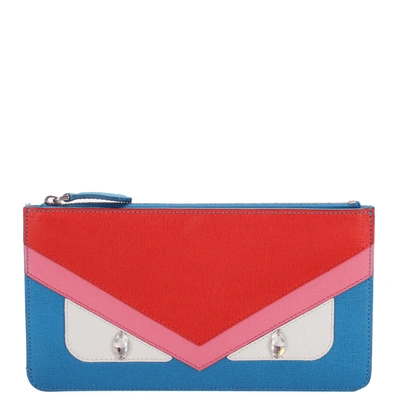 Pre-owned Fendi Multicolor Monster Leather Clutch Bag