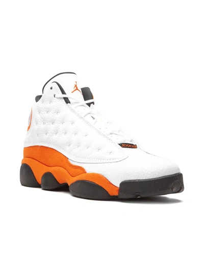 Jordan Kids' Air  13 Retro "starfish" Sneakers In White