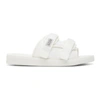 Suicoke White Moto-cab Sandals