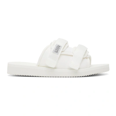 Suicoke White Moto-cab Sandals