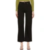 ECKHAUS LATTA BLACK WIDE LEG JEANS