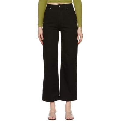 Eckhaus Latta Opening Ceremony Wide Leg Jean In Almost Black