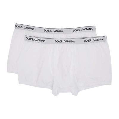 Dolce & Gabbana Two-pack White Regular Boxer Briefs In W0800 White