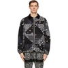 SACAI BLACK & NAVY HANK WILLIS THOMAS EDITION ARCHIVE PRINT JACKET