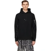 Sacai Sponge Sweat X Nylon Twill Hoodie In Black 002