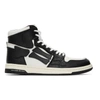 Amiri Skeleton High Top Sneakers Black White