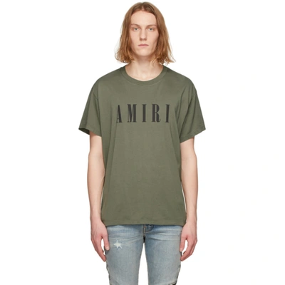 Amiri Logo-print Short-sleeved T-shirt In Green