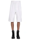 Alexander Mcqueen Sartorial Baggy Shorts In White