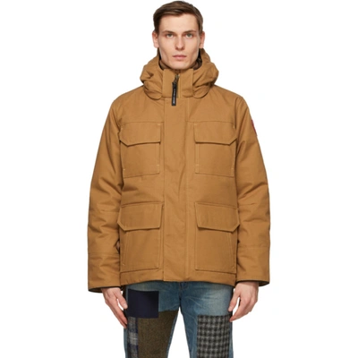 Junya Watanabe X Canada Goose Feather-down Hooded Parka In Brown