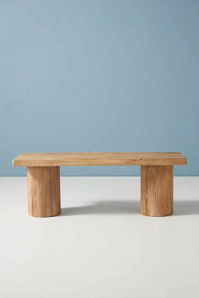 Anthropologie Margate Reclaimed Wood Bench In Beige