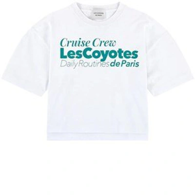 Les Coyotes De Paris Kids' White Evelyn T-shirt