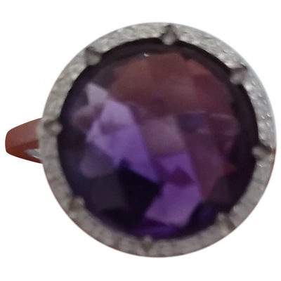 Pre-owned Rebecca Ring In Purple