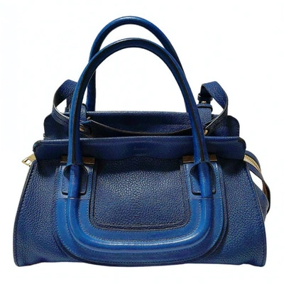 Pre-owned Chloé Leather Handbag In Blue