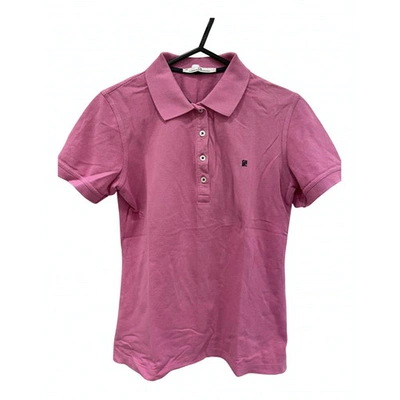 Pre-owned Carolina Herrera Pink Cotton Top
