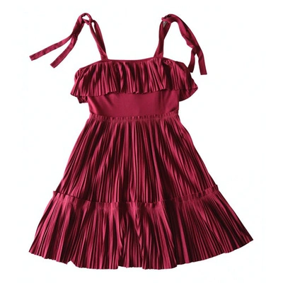 Pre-owned Juicy Couture Mini Dress In Burgundy