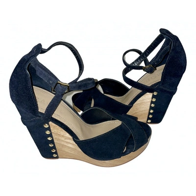 Pre-owned Raoul Sandals In Navy