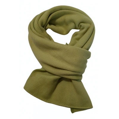Pre-owned Cruciani Cashmere Scarf In Green