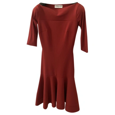 Pre-owned Chiara Boni Mid-length Dress In Red