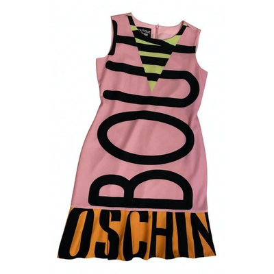 Pre-owned Moschino Dress In Pink