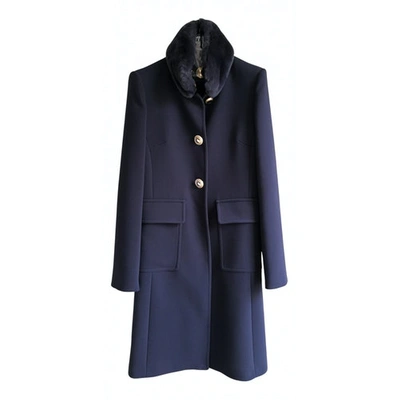 Pre-owned Atos Lombardini Coat In Blue