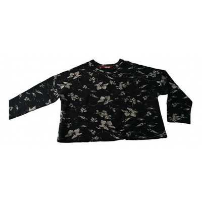 Pre-owned Attic And Barn Wool Jumper In Black