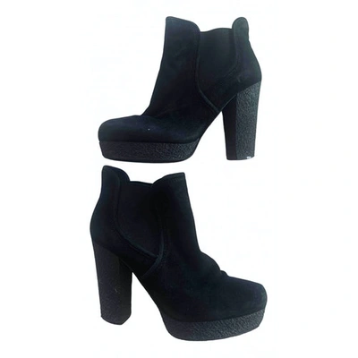 Pre-owned Kurt Geiger Ankle Boots In Black