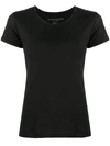 Majestic Soft Touch Short-sleeve Crewneck T-shirt In Black