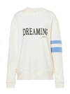 Alberta Ferretti Dreaming Cotton Jersey Sweatshirt In White
