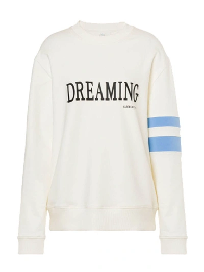 Alberta Ferretti “dreaming”棉质平纹针织卫衣 In White