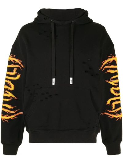 Haculla Hac On Fire Hoodie In Black