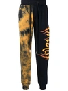 Haculla Tie-dye Print Track Pants In Black