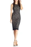 DRESS THE POPULATION KENDRA EMBROIDERED LACE BODY-CON DRESS,194259053242
