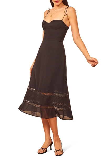 reformation black tie dresses Matte Jersey Maxi Dress main image 0