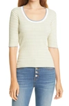 VERONICA BEARD DANY RIB KNIT TOP,190738345754