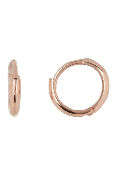 Candela 14k Rose Gold 11mm Huggie Hoop Earrings