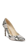 Sam Edelman Hazel Pointed Toe Pump In Ivory Multi Leather