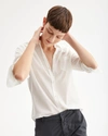 Nili Lotan Cotton Voile Nl Shirt In Dark Navy