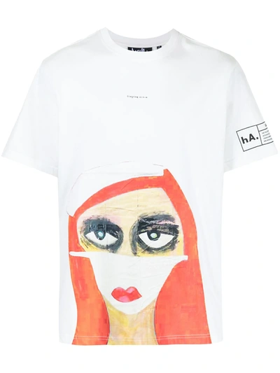 Haculla Graphic Print T-shirt In White
