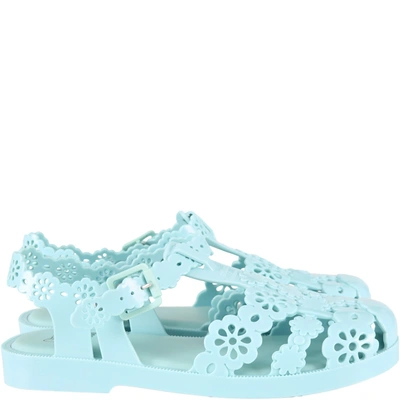 Melissa Kids' Teal Spider Shoes For Woman In Green