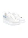 ALEXANDER MCQUEEN WHITE SNEAKERS KIDS,587691WHX12 9048