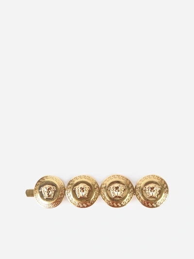 Versace Right Side Medusa Tribute Hair Barrette
