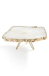 Anna New York Torta Gold-plated Cake Stand In Rose Quartz Gold