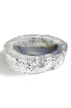Anna New York Cascita Silverplated Crystal Bowl In Natural Silver