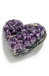Anna New York Extra Small Amethyst Cuore Heart Decoration In Amethyst