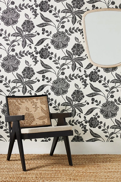 Anthropologie Floral Trail Wallpaper In White