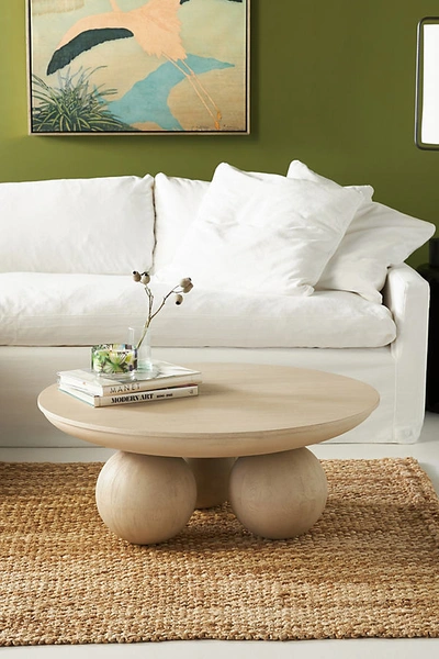 Anthropologie Sonali Round Coffee Table In Black