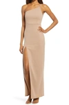 LULUS KEEPER OF MY HEART ONE-SHOULDER GOWN,BD90284L