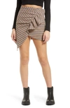 Amy Lynn Elizabeth Asymmetrical Hem Ruffle Skirt In Multi
