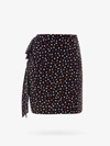 Philosophy Di Lorenzo Serafini Bow-embellished Ruched Polka-dot Stretch-crepe Mini Skirt In Black